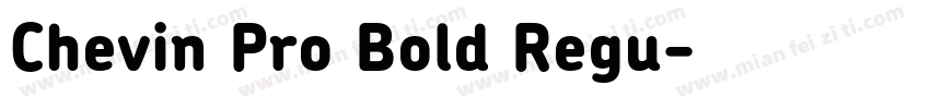 Chevin Pro Bold Regu字体转换